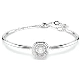 Swar*vski -Dextera bangle Round cut, White, Rhodium plated-5733399
